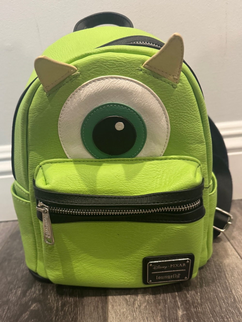 Loungefly Disney Pixar Mike Wazowski Green Mini Backpack